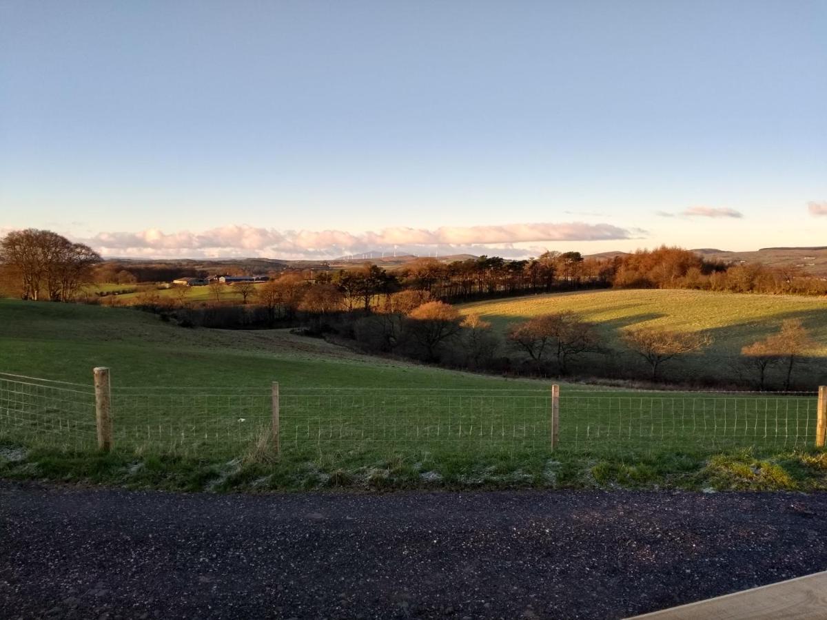 Cleeves Cabins Ailsa Luxury Lodge With Hot Tub Dalry  Exteriér fotografie